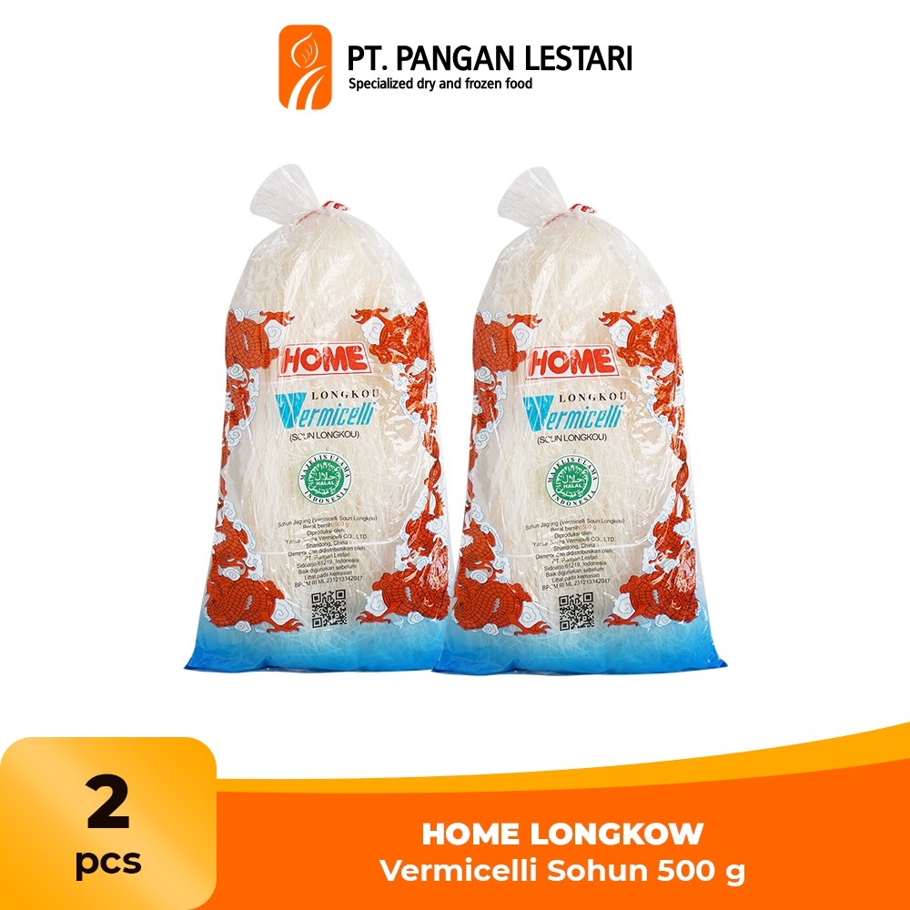 

HOME LONGKOW Vermicelli Sohun 500 gr - Single dan Twinpack