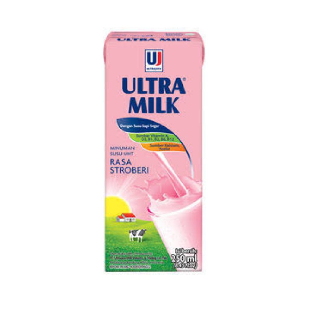 

Ultra Milk Strawberry 200ml – Segar, Bergizi & Bikin Happy!