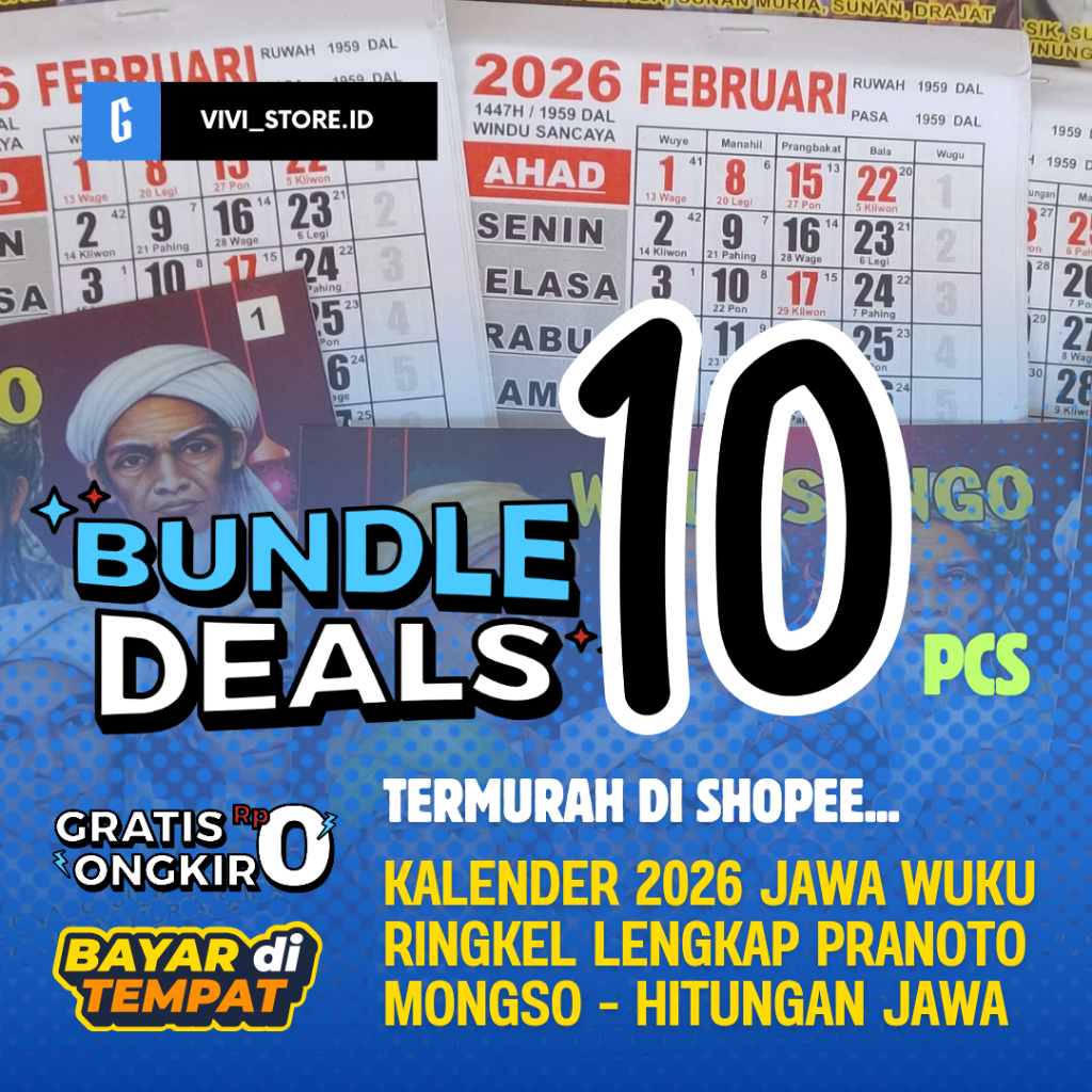 

PAKET 10 KALENDER JAWA 2026 LENGKAP