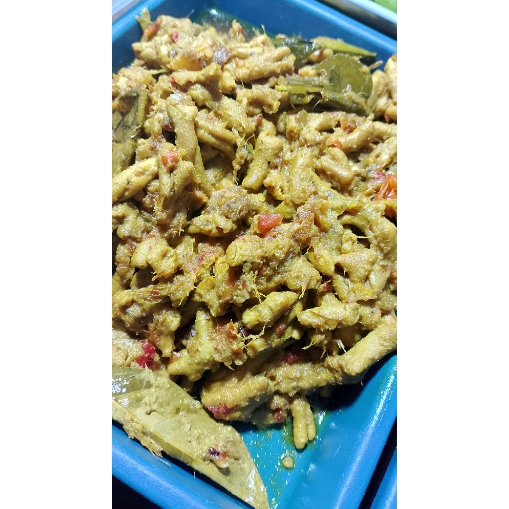 

OM-Usus Ayam Ungkep/Usus ayam siap saji/usus ayam bumbu kuning/150gram