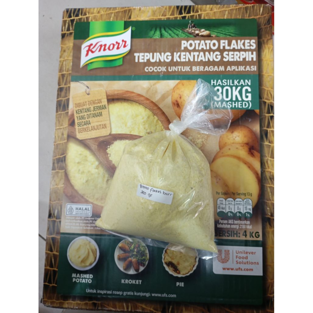 

KNORR Potato Flakes Tepung Serpihan Kentang 250gr / Mashed Potato Instan