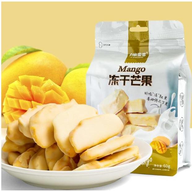 

[HALAL] freeze dried fruit/kripik buah/snack sehat/kripik sehat/strawberry/nangka/durian/peach/manga/cemil kua/ursnack/buah kering Food Keripik