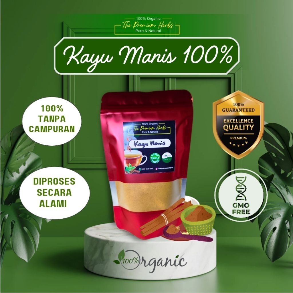 

Premium!! Kayu Manis Bubuk Organik 100% murni 100gr