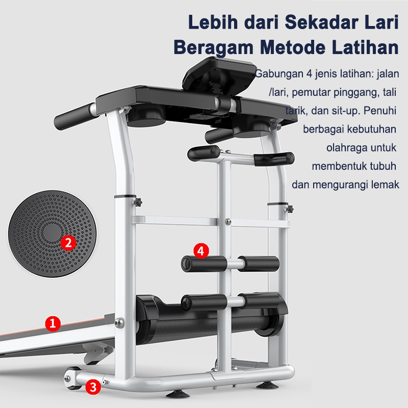 Ready Stock Treadmill Manual /Treadmill Tanpa Listrik/ Treadmill Multifungsi /Treadmill Lipat Alat