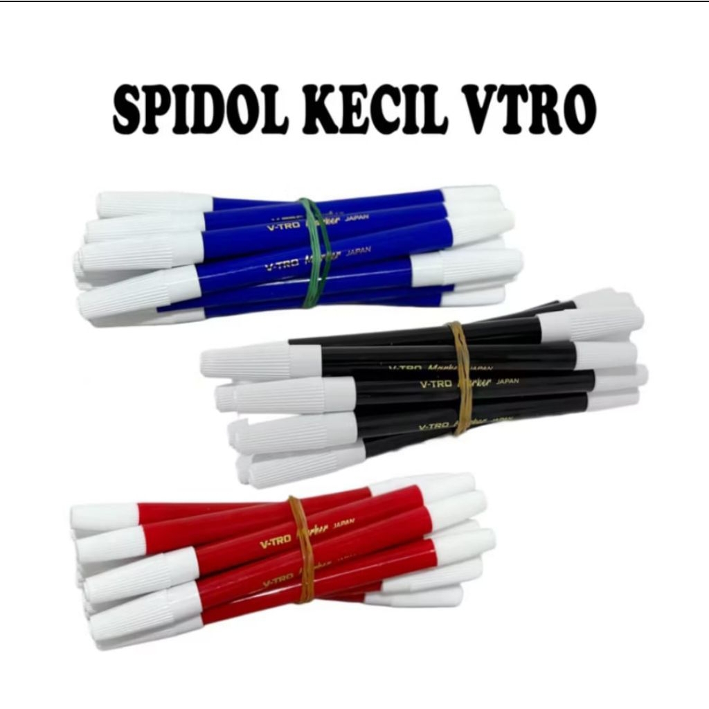 

SPIDOL LEPAS 1 WARNA ISI 12 PCS | HITAM | BIRU | MERAH