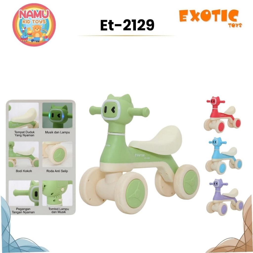 EXOTIC ET-2129 BALANCE BIKE KUCING