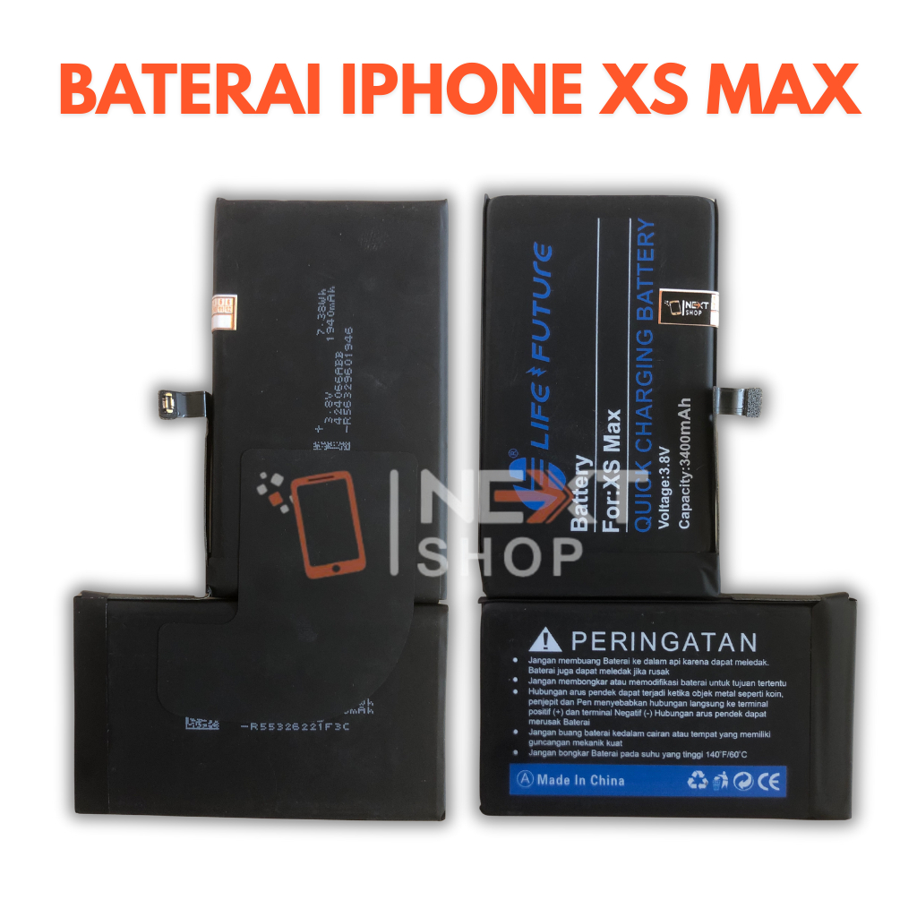 BATERAI IPHONE XS MAX LIFE FUTURE
