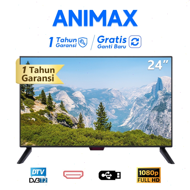 Animax TV Digital 24 inch TV LED 21 inch 27 inch TV LED Digital TV 19/20/21/22/24/25/27/30 inch FHD