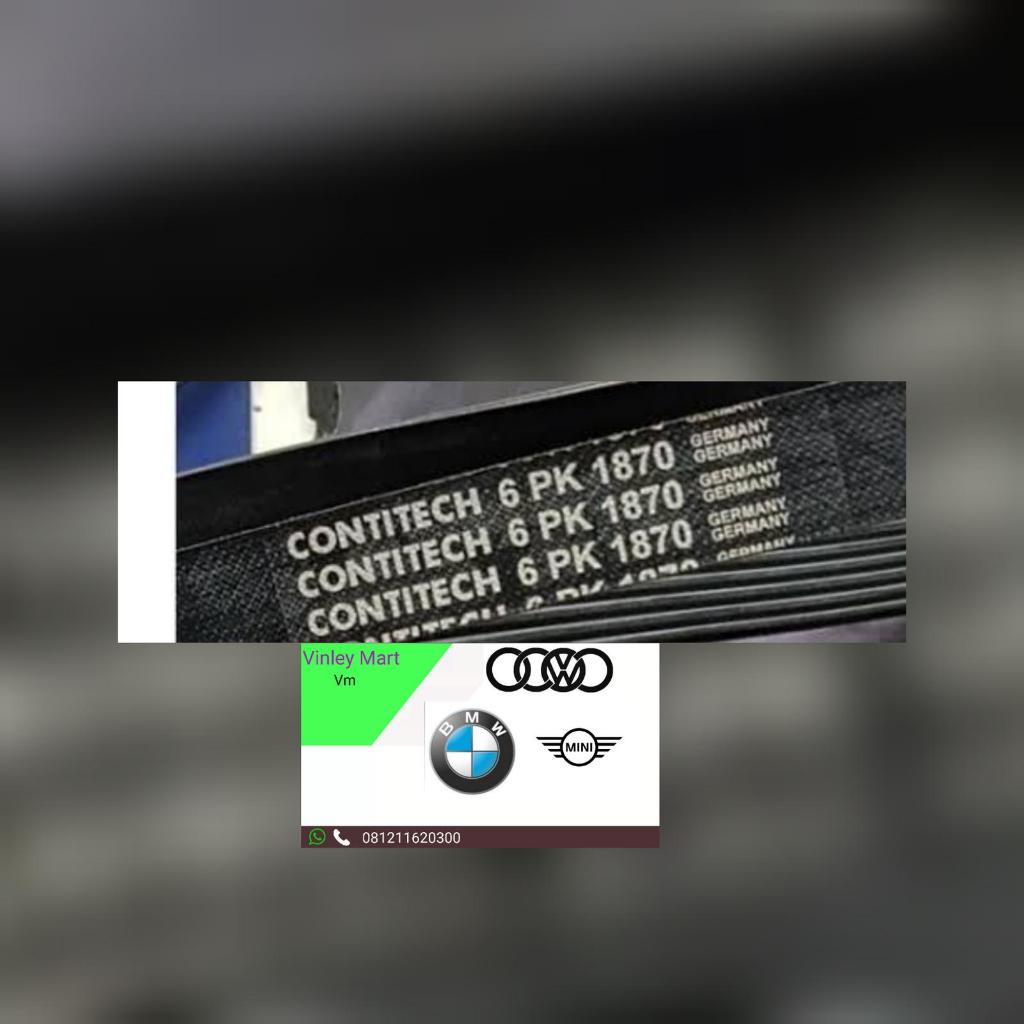 Fanbelt 6PK1870 BMW N42 N46 E46, E90, E87, E84, E83 2.0 Merk Contitech
