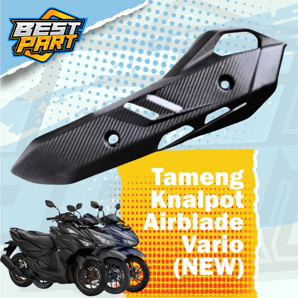COVER TUTUP TAMENG KNALPOT AIRBLADE VARIO 125 150 160 ABS CBS PCX CBU AIRBLADE VIETNAM Tameng Knalpo