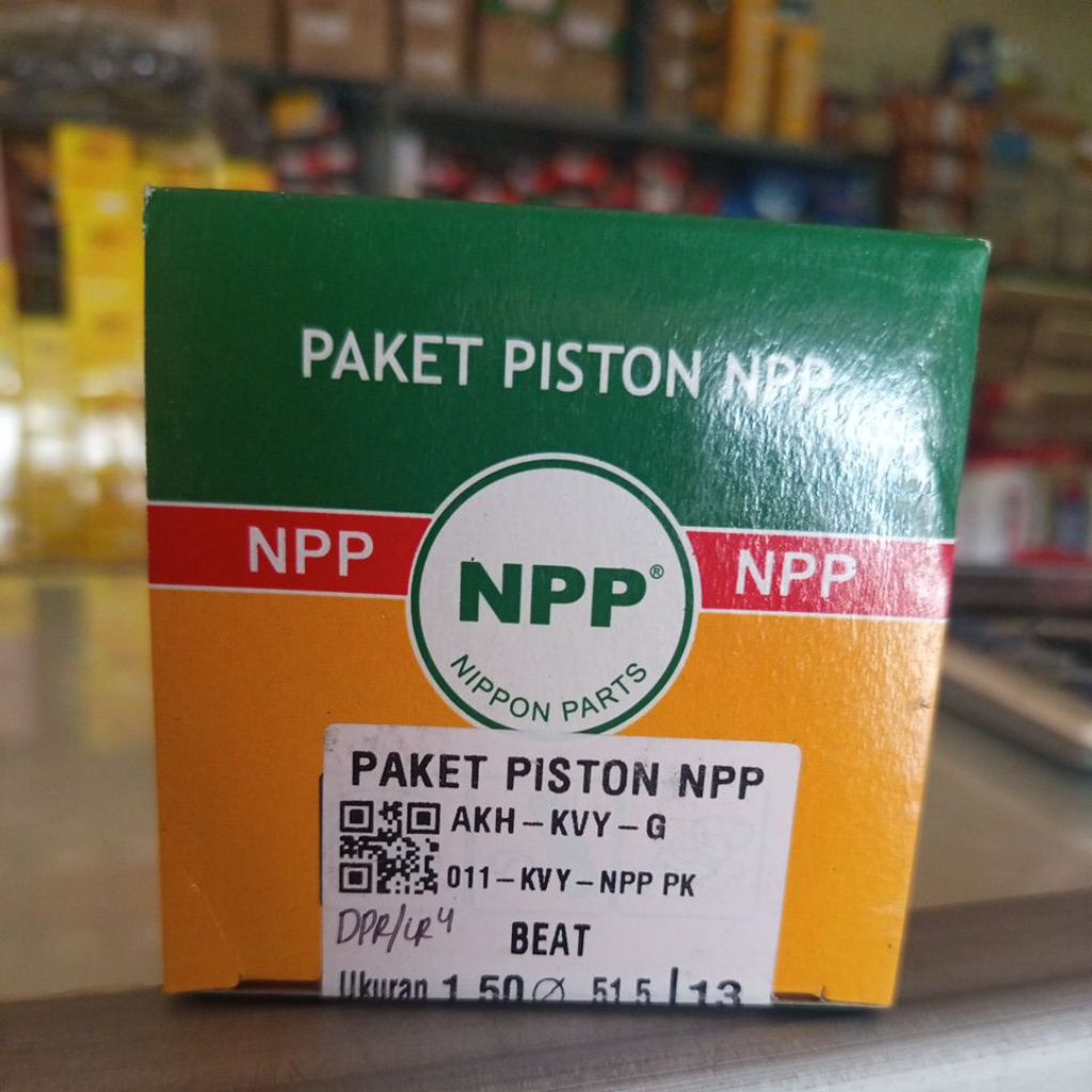 PAKET PISTON NPP MOTOR HONDA BEAT / BEAT FI K25 / SCOOPY KARBU / SPACY KARBU (011-KVY-NPP-PK) ORIGIN
