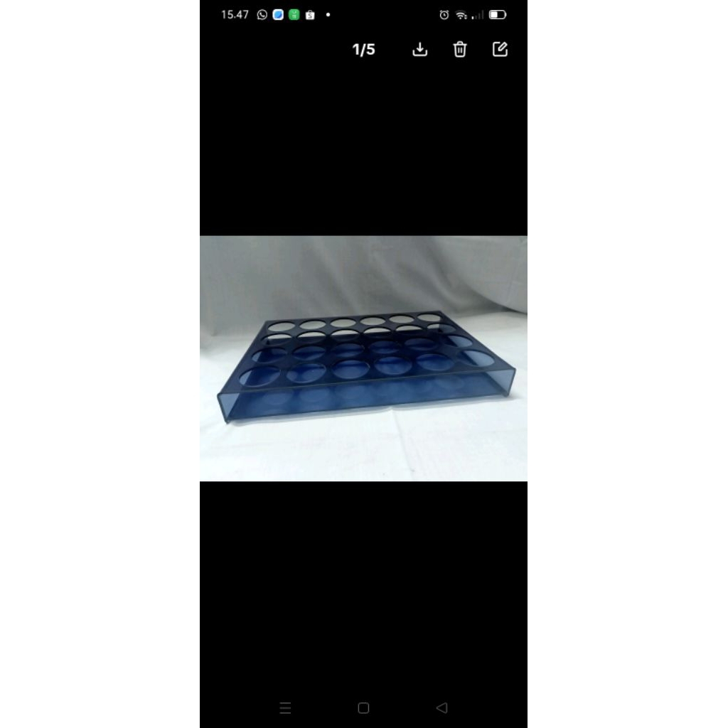 RAK POT URINE / RAK POT FACES 24 LUBANG PUPICK MED diameter lubang 45 mm bahan Akrilik