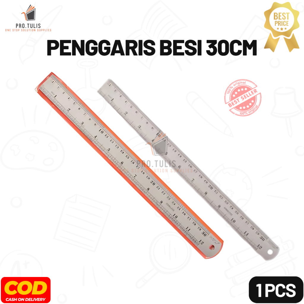 

(1 PCS) Joyko Penggaris Besi 30cm Stainless Steel. ProTulis