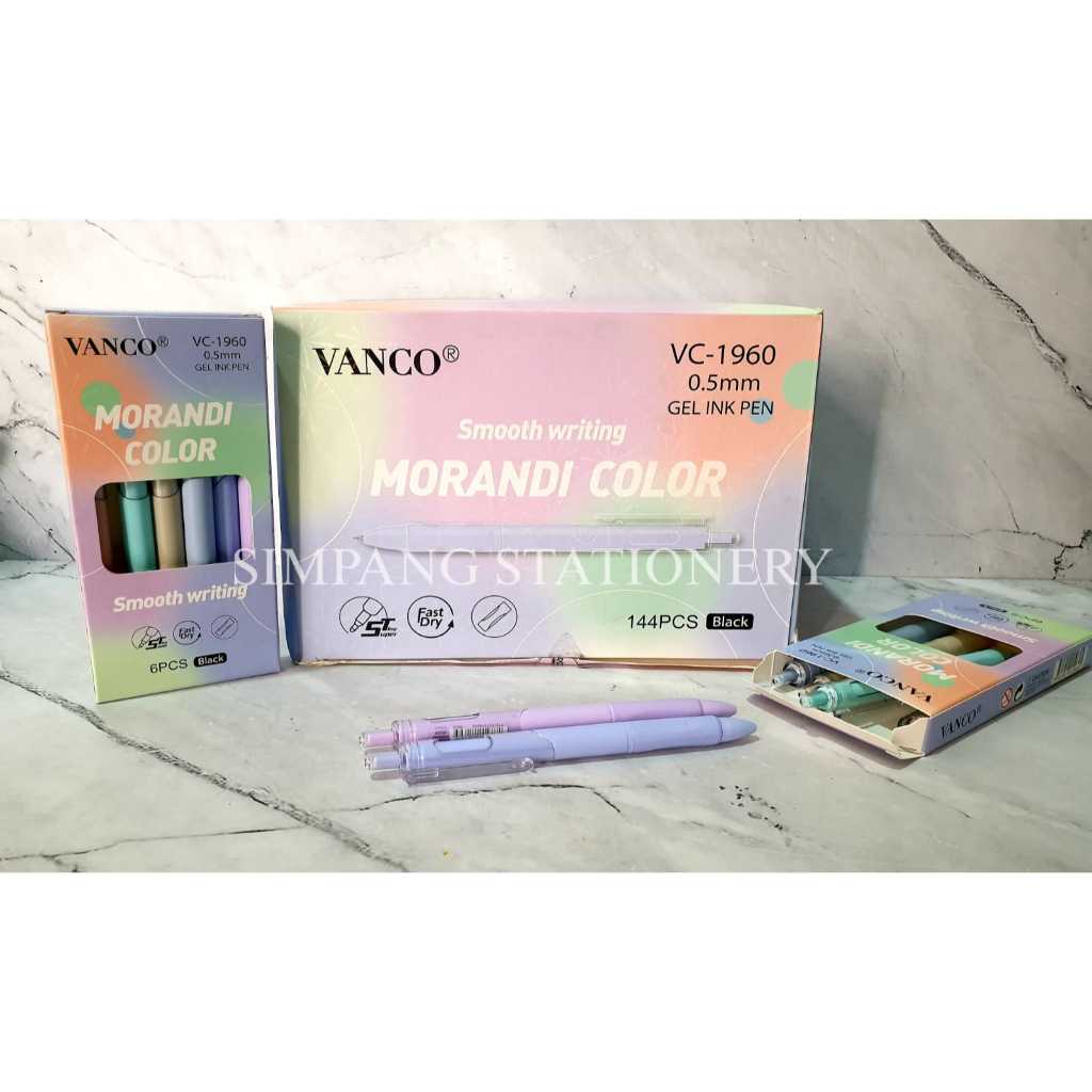

Vanco Bolpen Pulpen Morandi Color VC-1960 / gross / 144Pcs