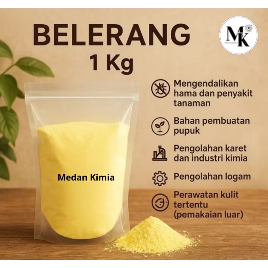 Belerang 1 Kg / Sulfur Powder / Belerang Bubuk