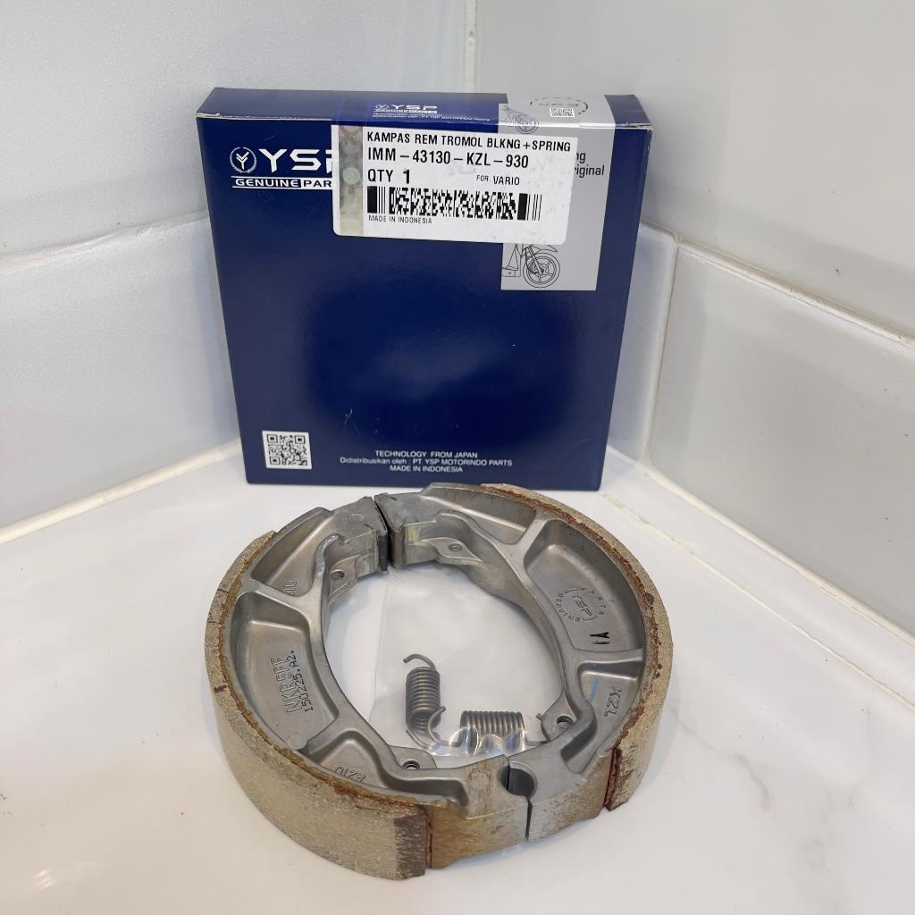 YSP T1-2 KAMPAS REM TROMOL BELAKANG + SPRING (KOTAK) HONDA DAN YAMAHA PRODUK ORIGINAL 100% YSP