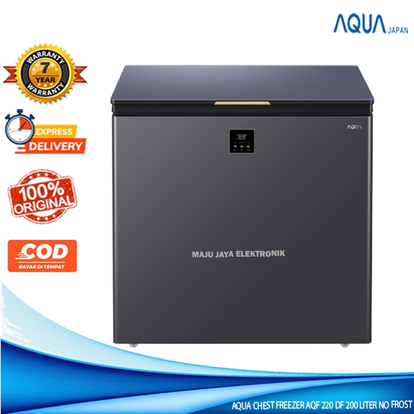 AQUA Chest Freezer 200 Liter AQF 220 DF Freezer BOX Anti Bakteri dan Jamur NO FROST
