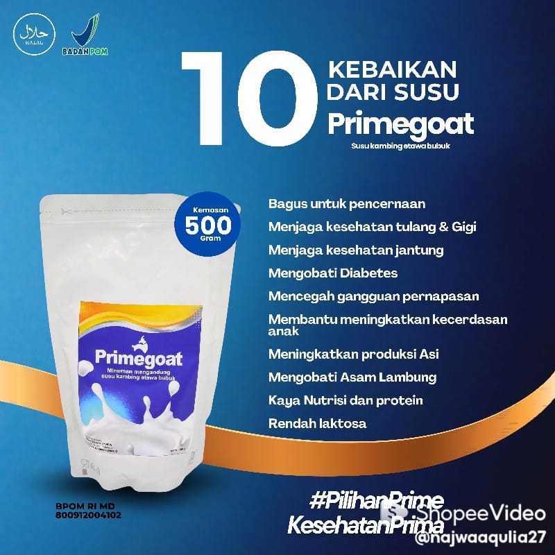 

Susu Kambing Etawa PrimeGoat 500 Grm