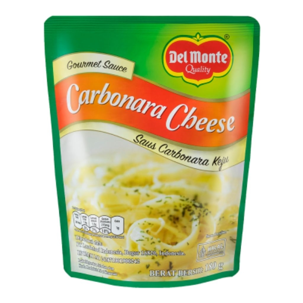 

Del Monte Saus Pasta Carbonara Keju 180 g