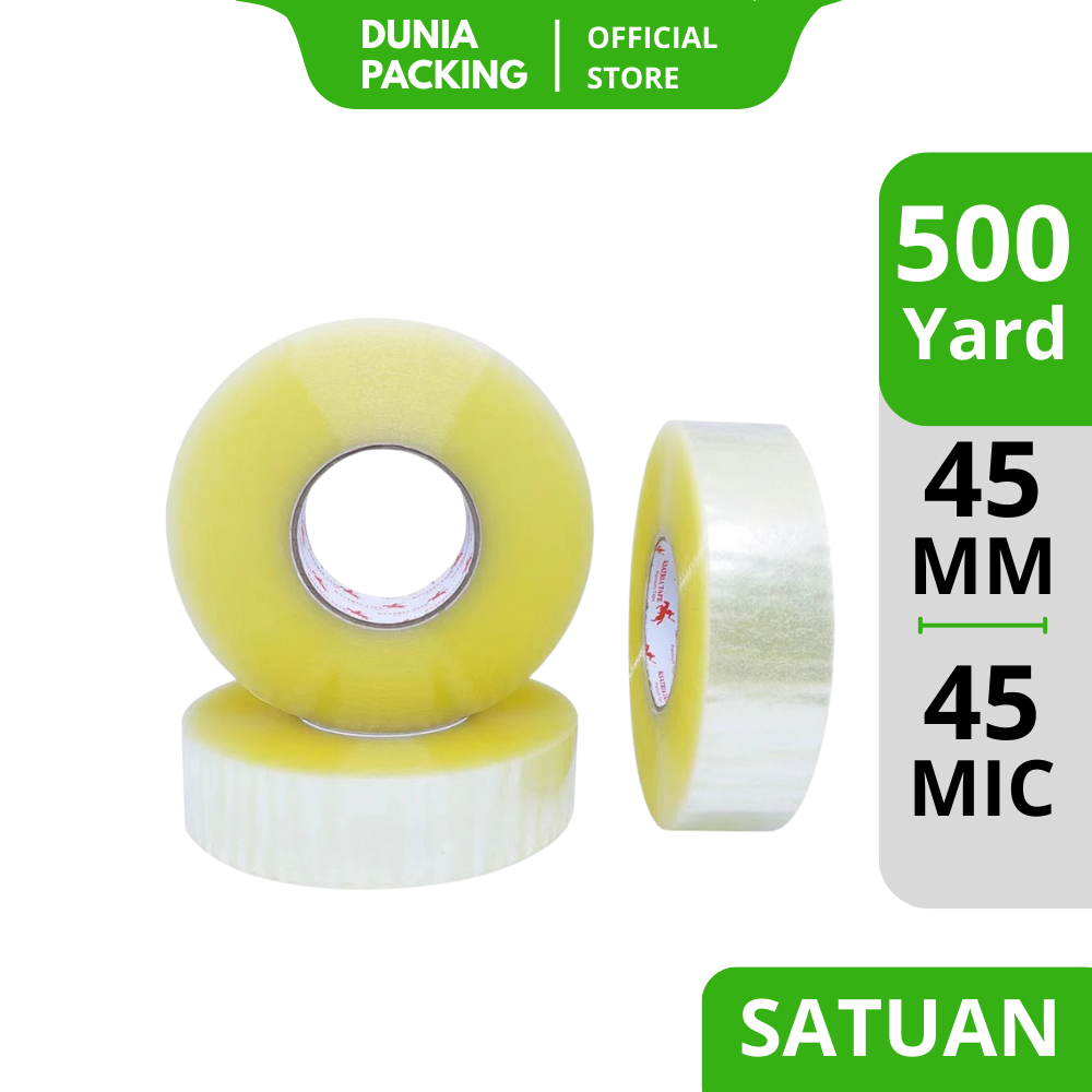 

Lakban OPP Tape / Lakban Bening KSATRIA Tape 500 Yard -Pcs