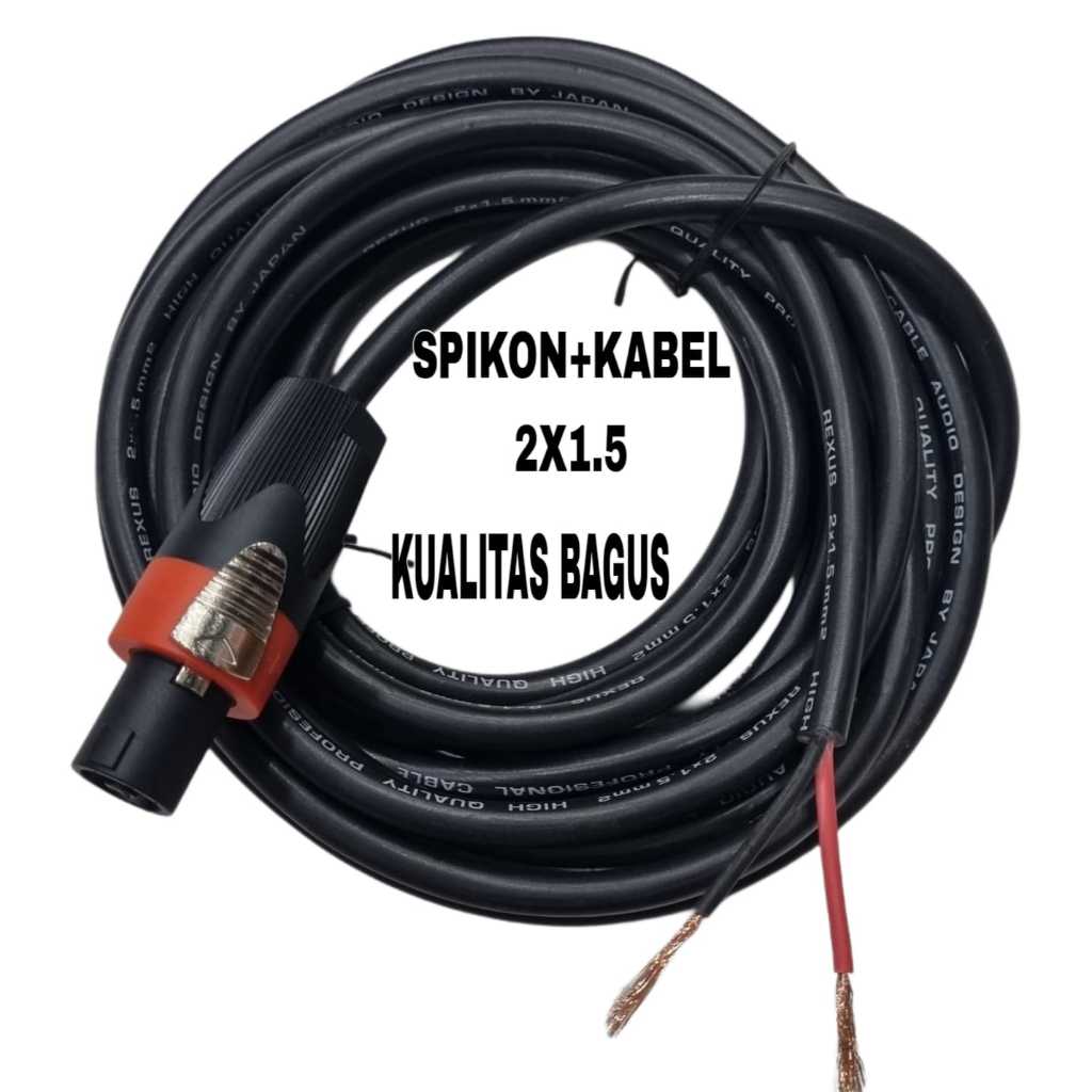 Kabel audio speaker jack spikon low noise kualitas bagus
