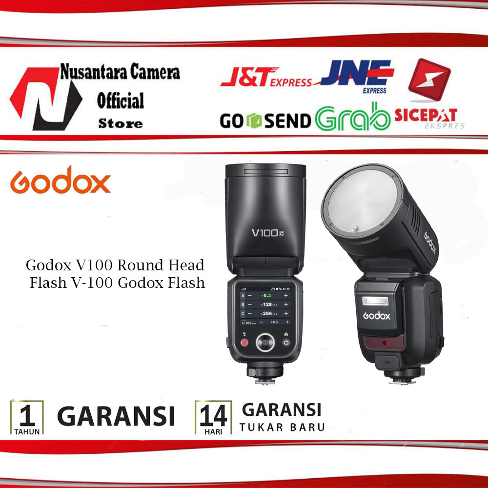 Godox V100 Round Head Flash V-100 Godox Flash - Canon