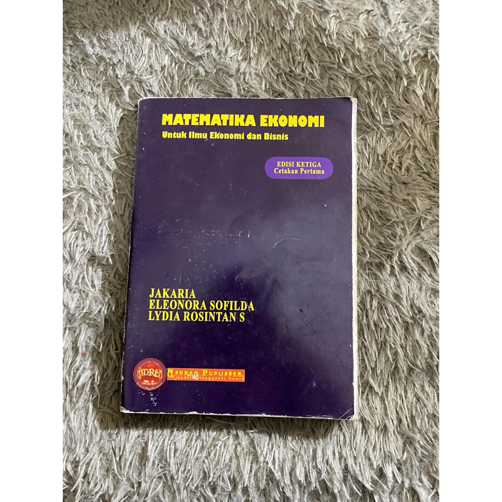 preloved buku matematika ekonomi jakaria