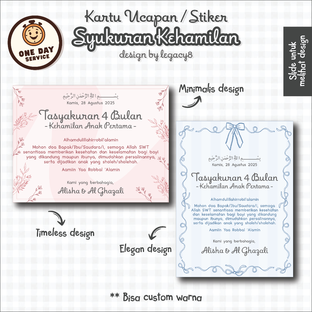 

Legacy8 - Stiker Tasyakuran Kehamilan 4 Bulanan / 7 Bulanan