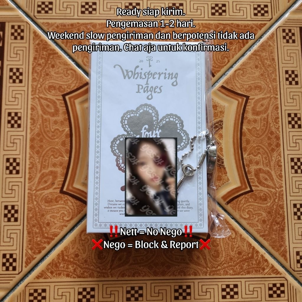 [READY STOCK] SOLID PARFUME DAISO X HEARTS2HEARTS STELLA SECRET BINDER FOUR HEARTS CLUB SEALED