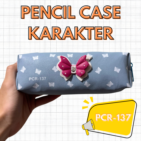 

(PCR 137 - 139) Pencil Case Bahan Kulit Sintetis, Dengan Desain Karakter Bahan Karet Timbul Yang Lucu