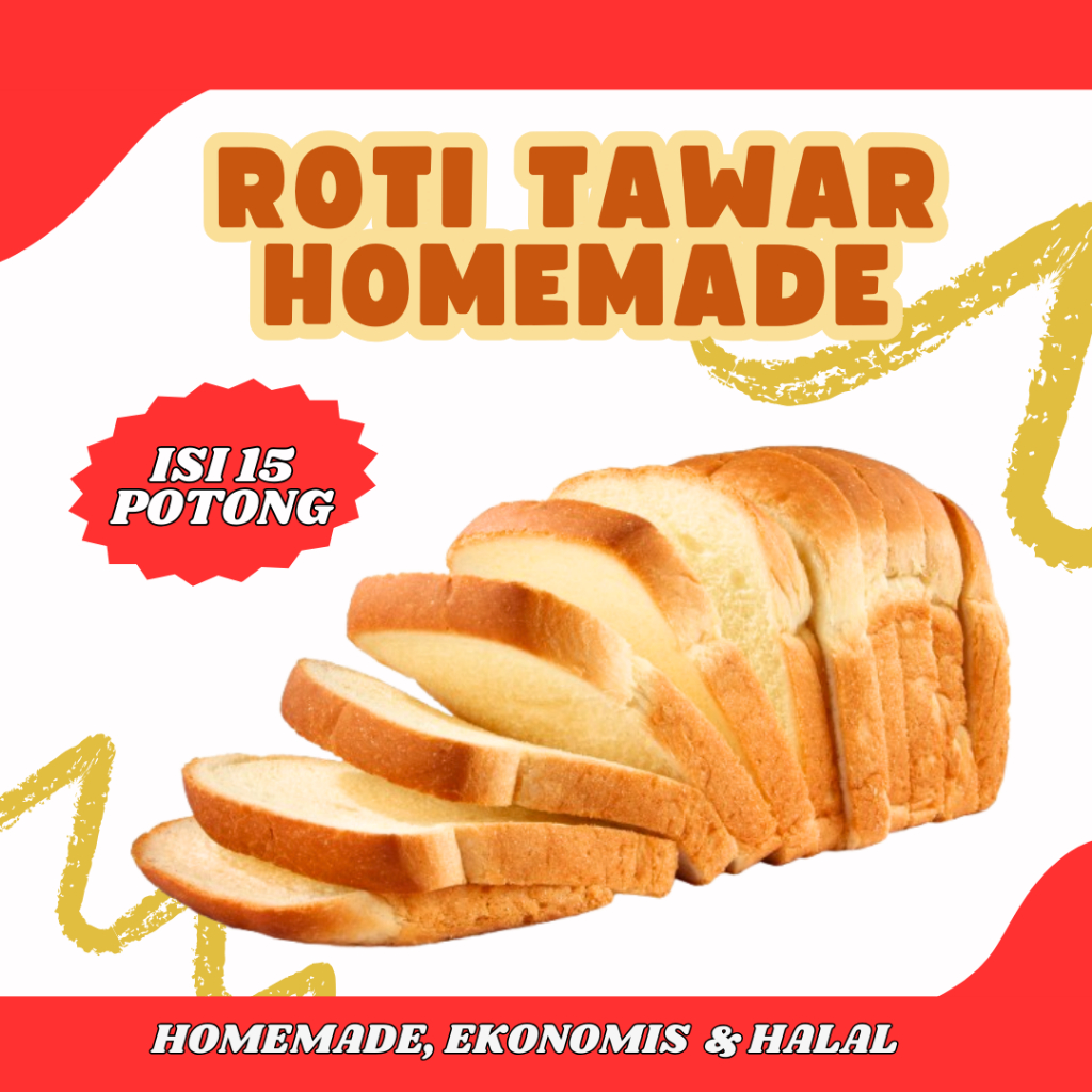 

Roti Tawar Homemade Roti Panggang Ekonomis Rasa Original