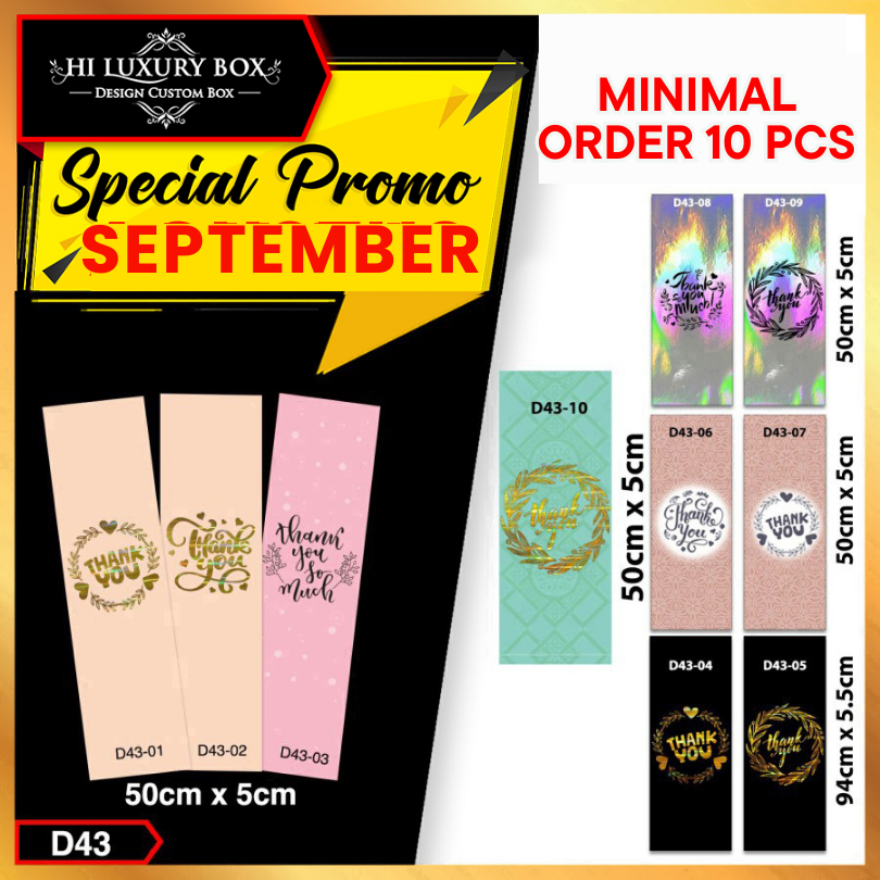 

Sleeve Box - Sleeve Thank You - Paper Belt Thank You - Paper Belt |D43