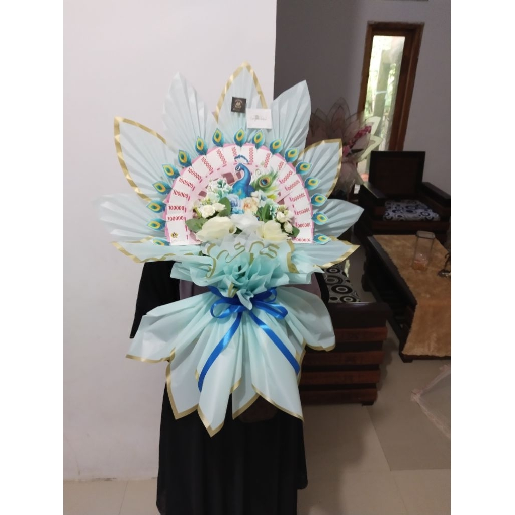 Buket Uang Merak New