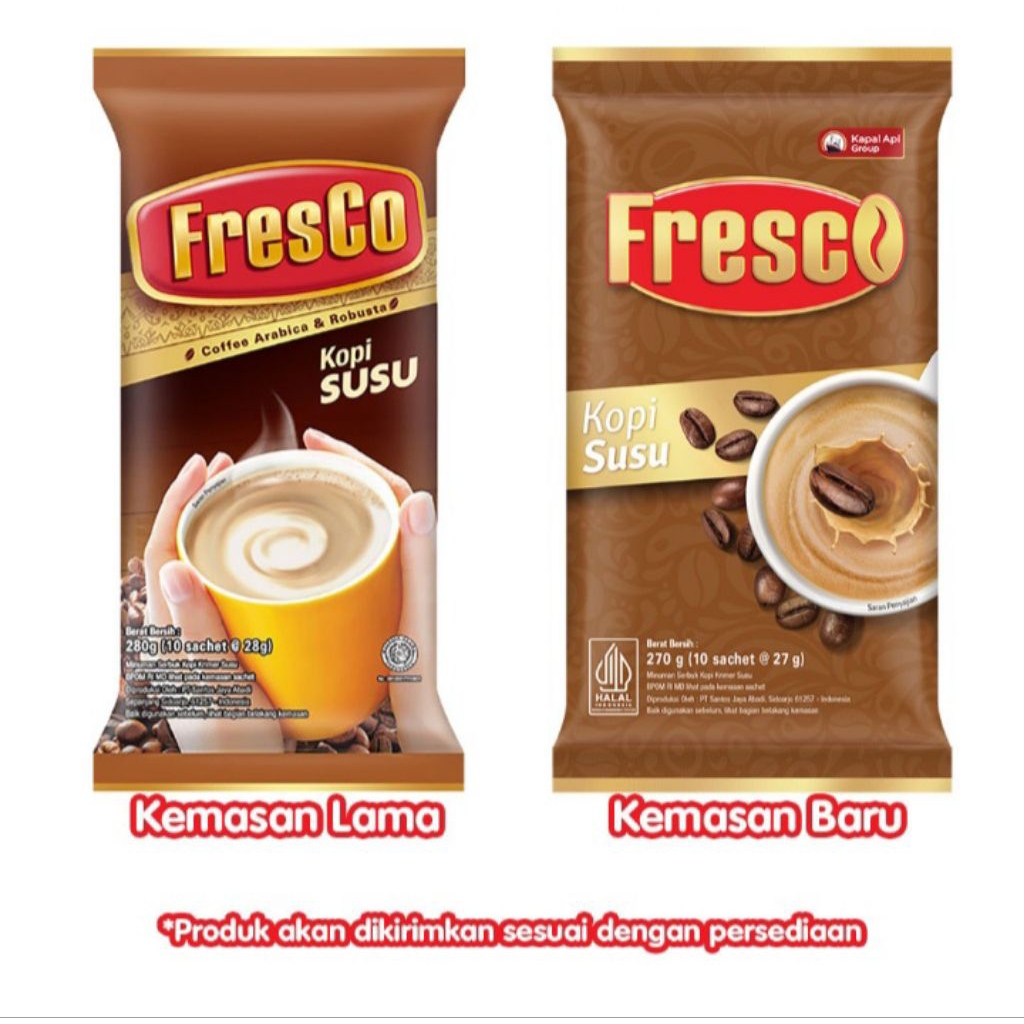 

Kopi Fresco instans krim susu isi 10 pcs