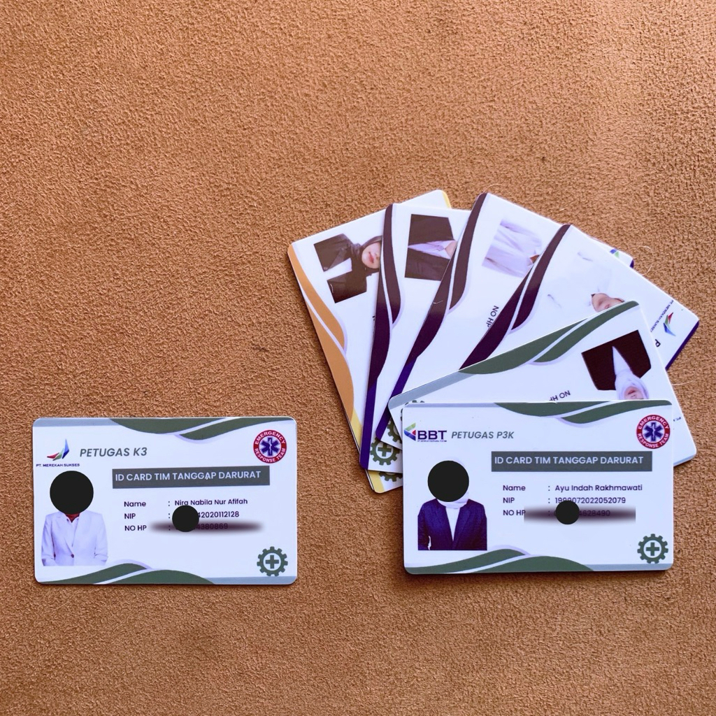 

CUSTOM ID Card, Satu sisi atau dua sisi