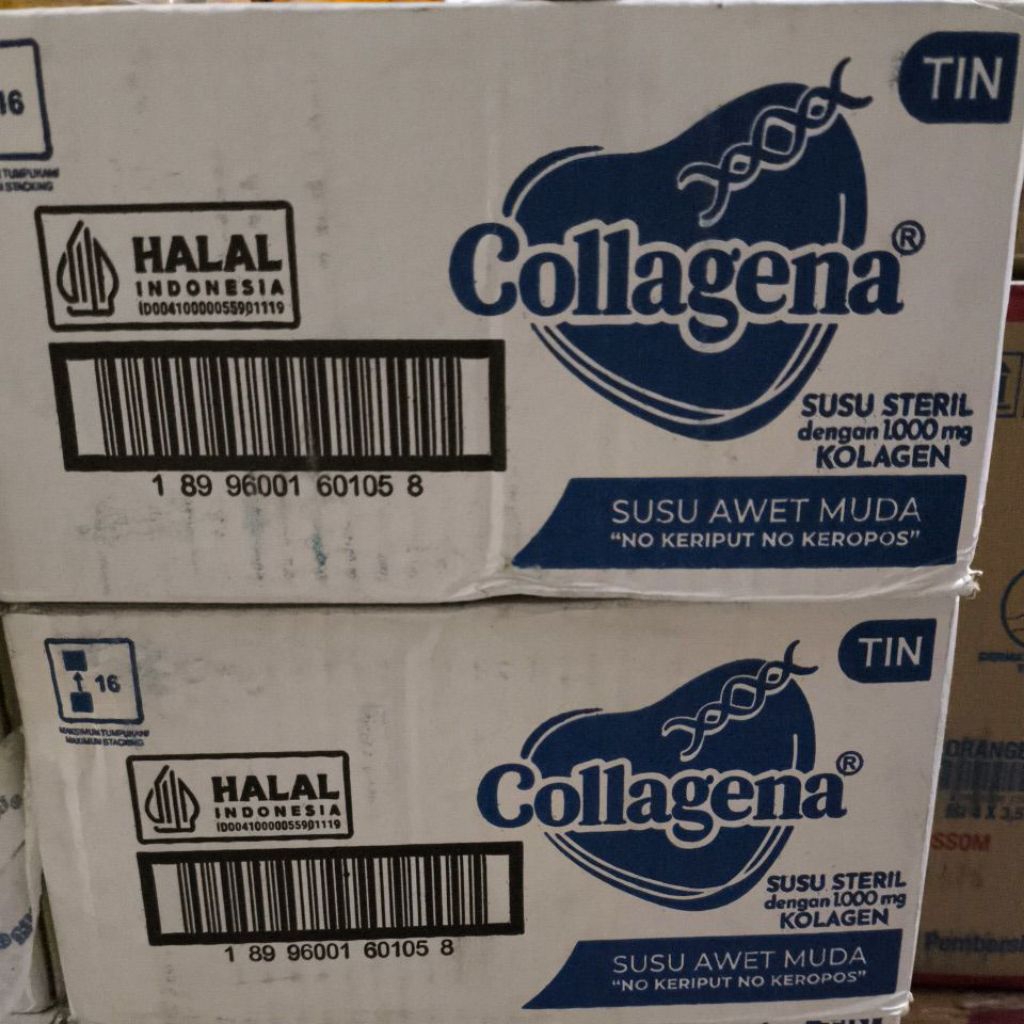

Susu steril Collagena kaleng per dus isi 12 kl