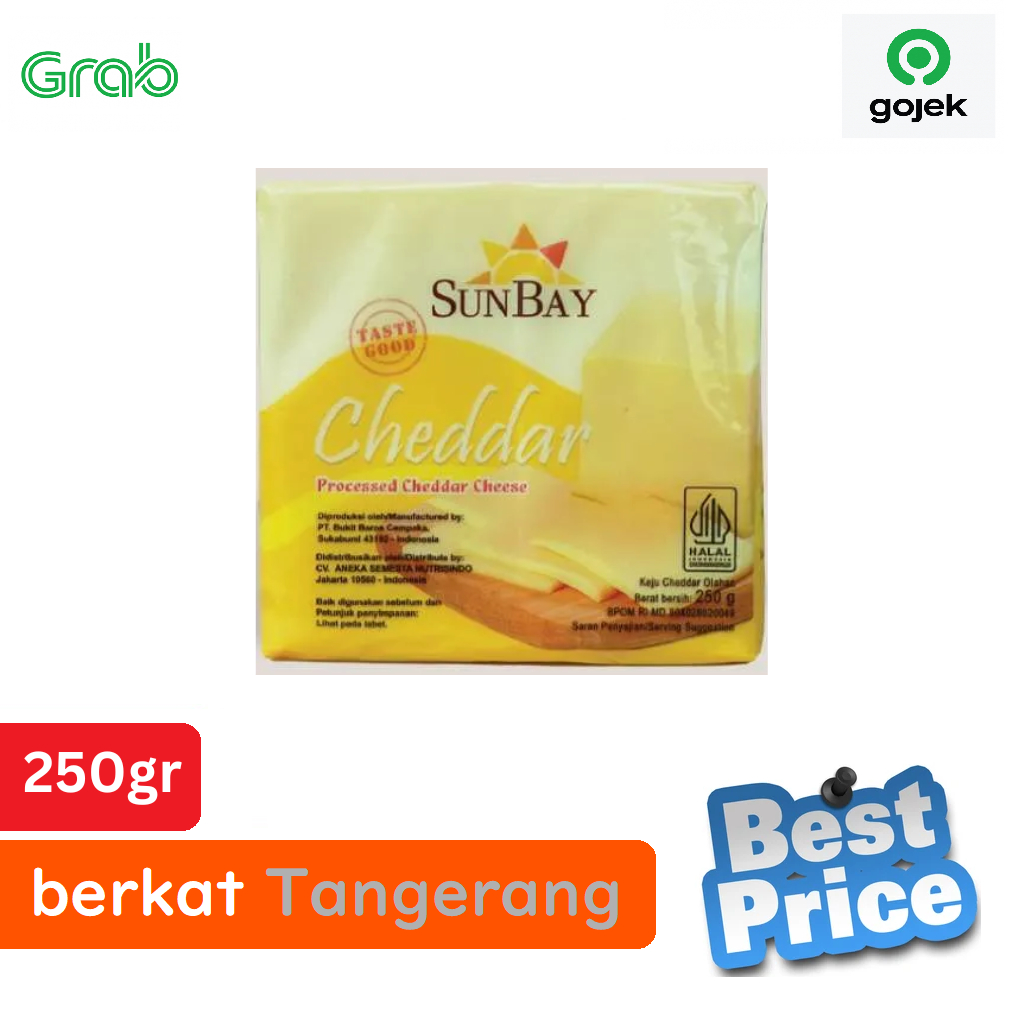 

Keju Sunbay Cheddar Cheese 250gr