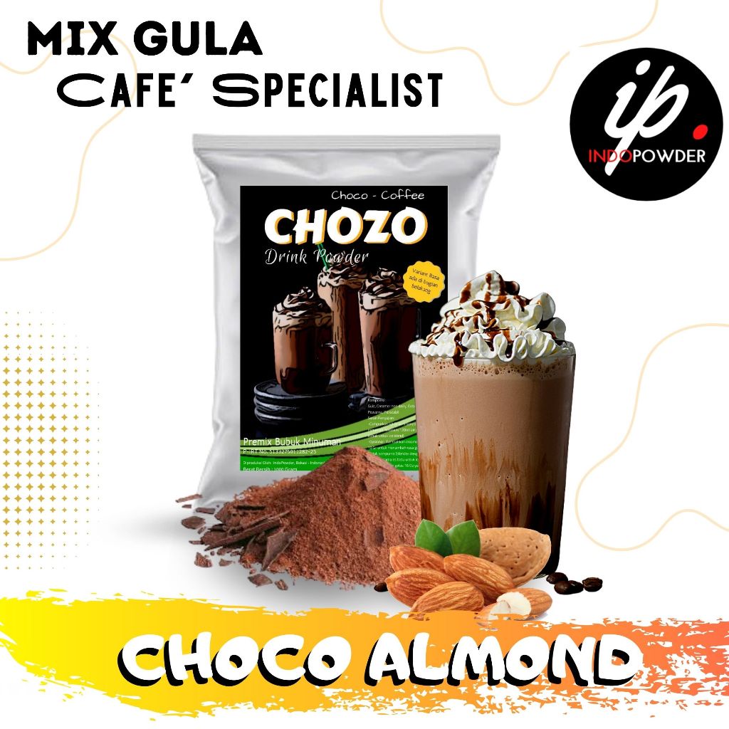 

Indopowder - Bubuk CHOCO / COKLAT ALMOND 1Kg Untuk Cafe, Waralaba dan Usaha Minuman Kekinian