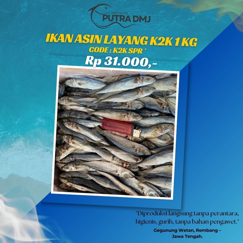 

Ikan Asin Klotok Layang Rembang 1Kg – Produksi Langsung, Tanpa Perantara_CODE_K2KSPRBINTANG