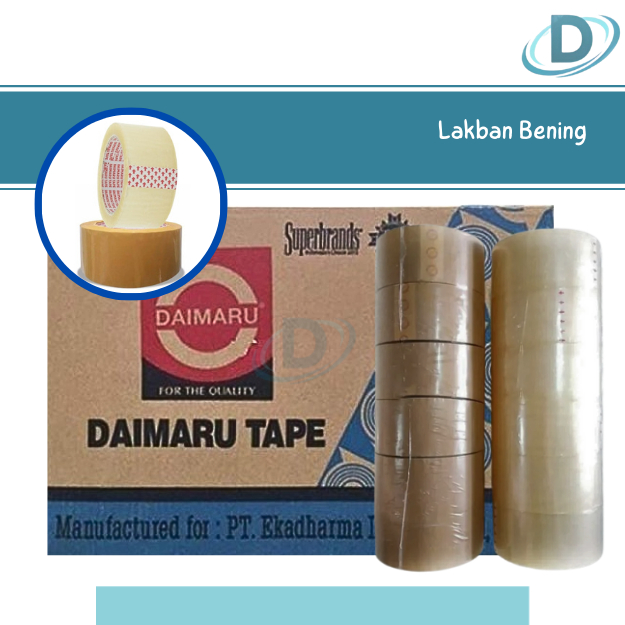 

Lakban Bening Coklat Daimaru 48mm x 90yard 2inch Perdus