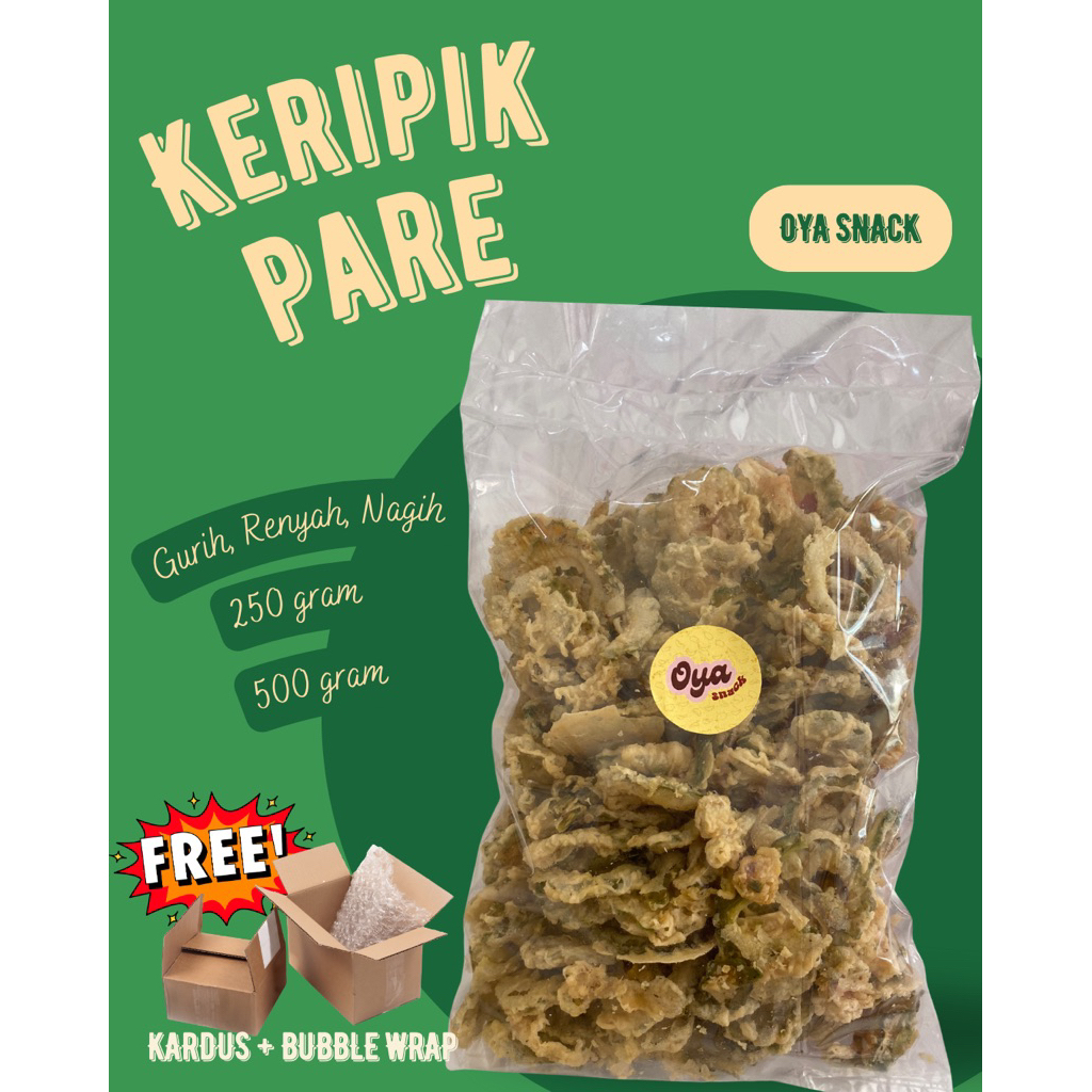 

Keripik Pare - 250 gr & 500 gr