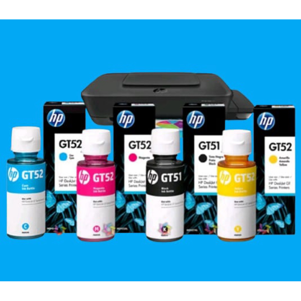 TINTA PRINTER HP GT 51 & 52 (HITAM & WARNA)
