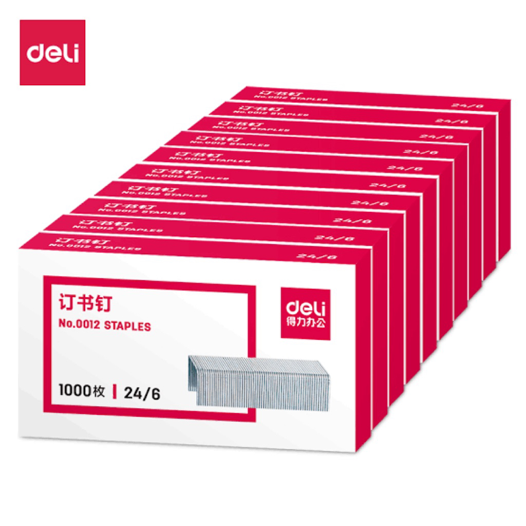 

deli isi staples e0012n - deli isi klip - isi staples deli