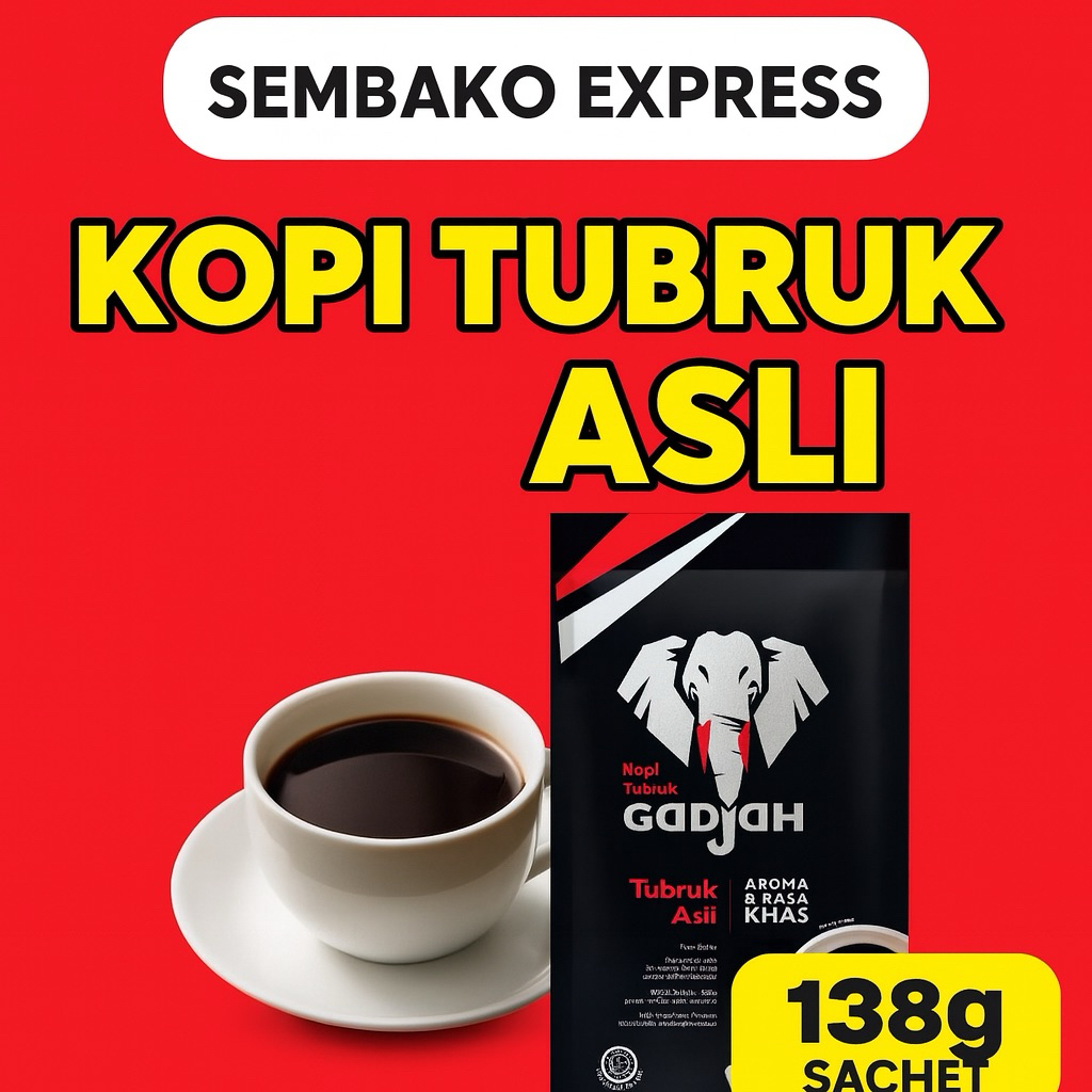 

Gadjah Kopi Tubruk Asli 138g – Aroma & Rasa Khas