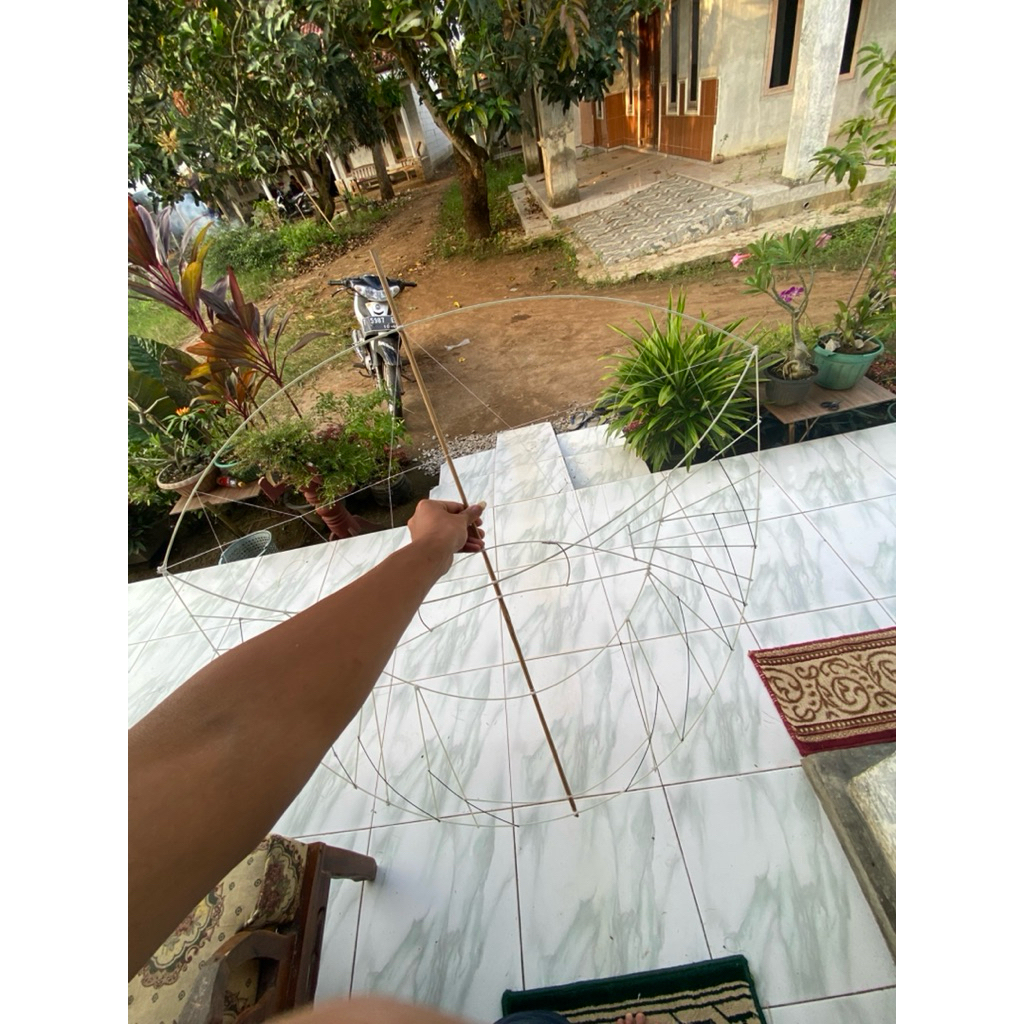 Kerangka Layangan Ram-Raman Spider Fiber Berkualitas – Tahan Lama & Mudah Terbang