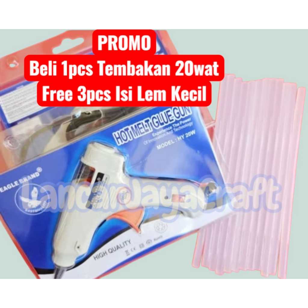 

Glue Gun 20wat Eagle| Tembakan Lem Lilin| Alat Lem Tembak| FREE LEM LILIN 3PCS