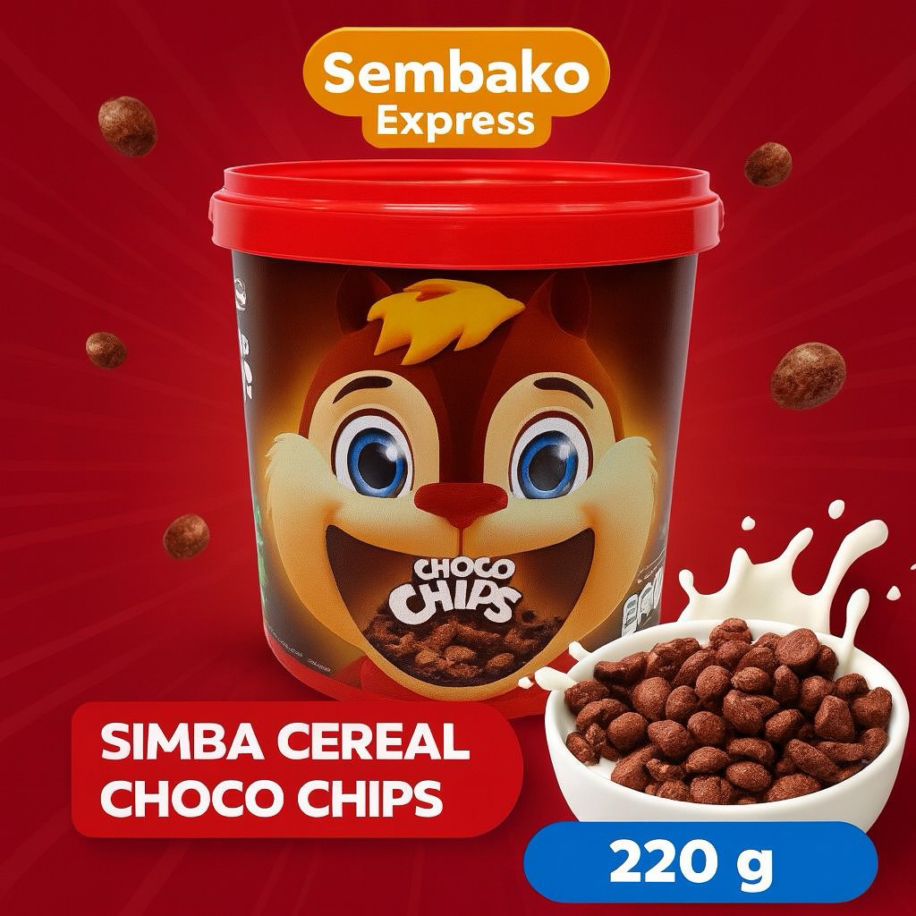 

Simba Cereal Choco Chips 220g – Sereal Coklat Renyah Bergizi