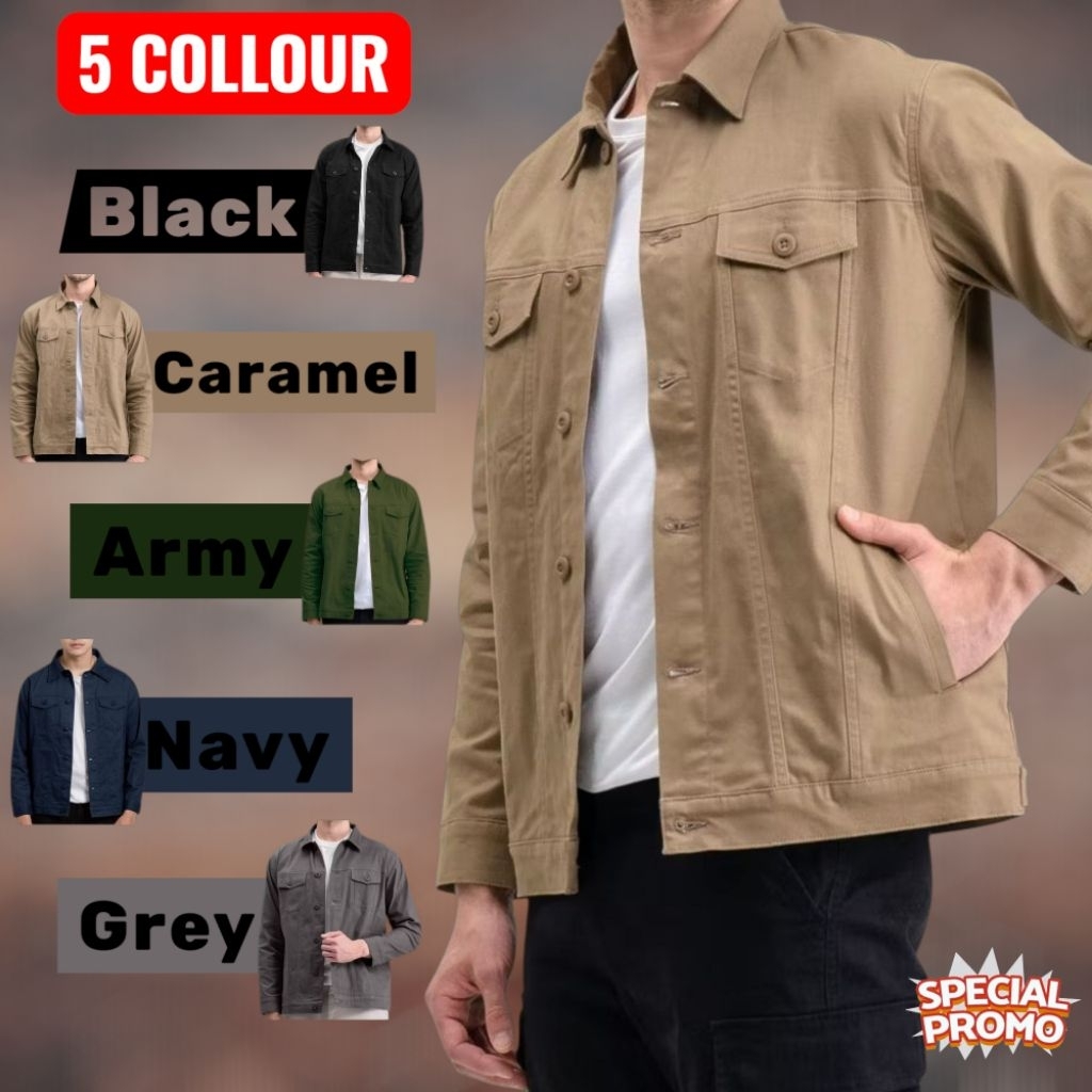 Jaket Cowok Keren Elegan Terlaris Casual Harian Populer Jacket Pria Hadiah Spesial Trendy Tebal Favo