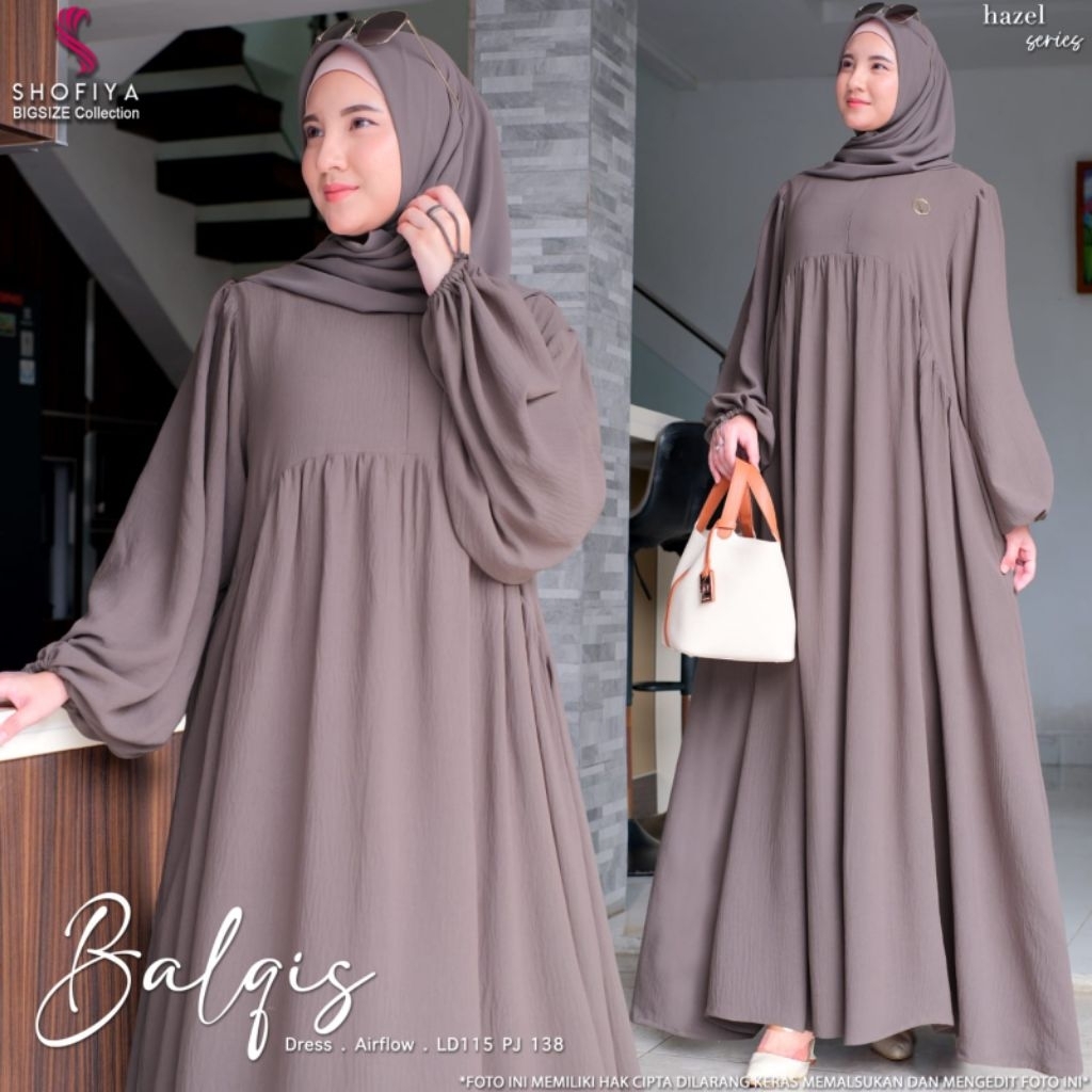 [NEW] Gamis Syari Busui Airflow LD 115 Balqis Ori Shofiya