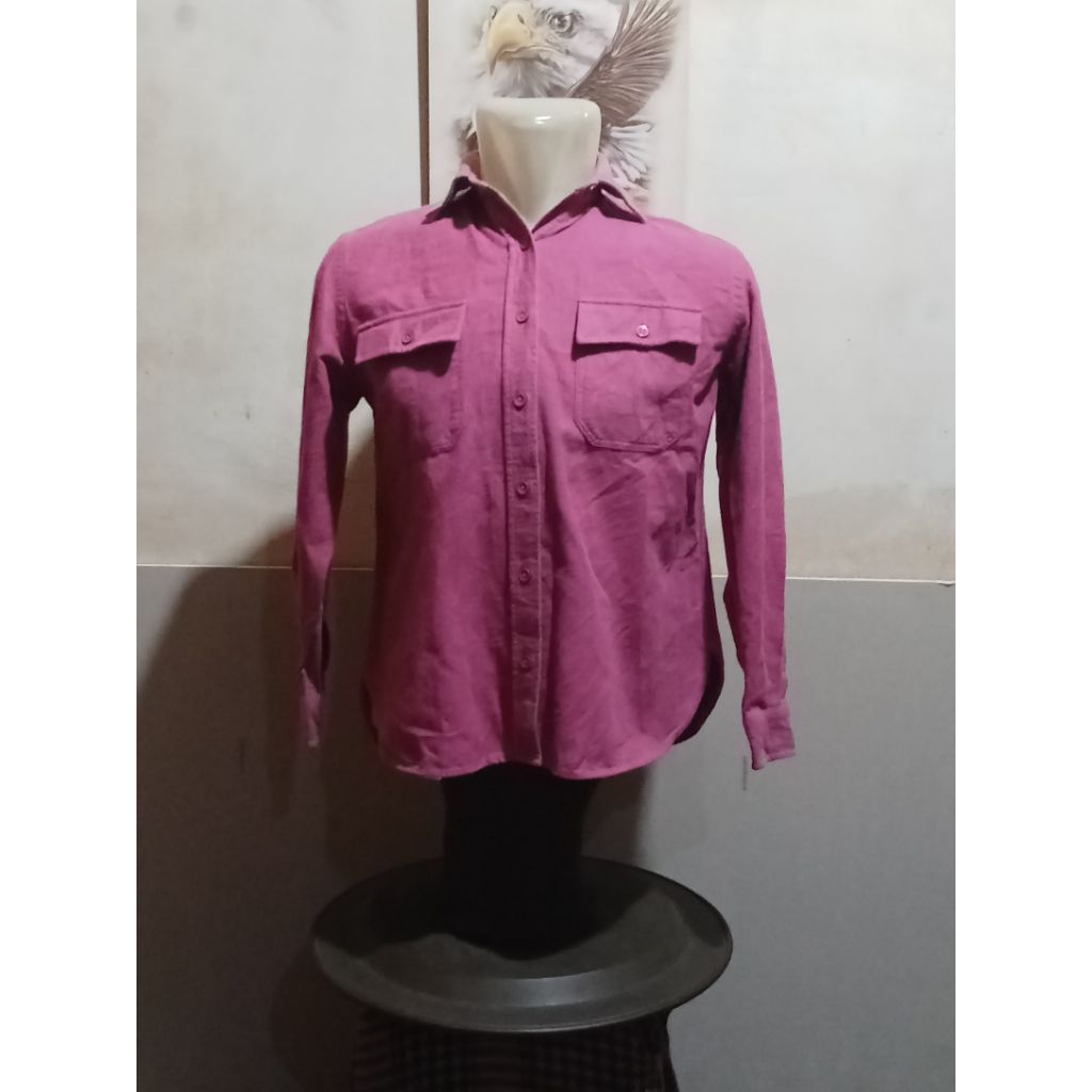 Kemeja Panjang Cotton mix LL BEAN Size S - MFit